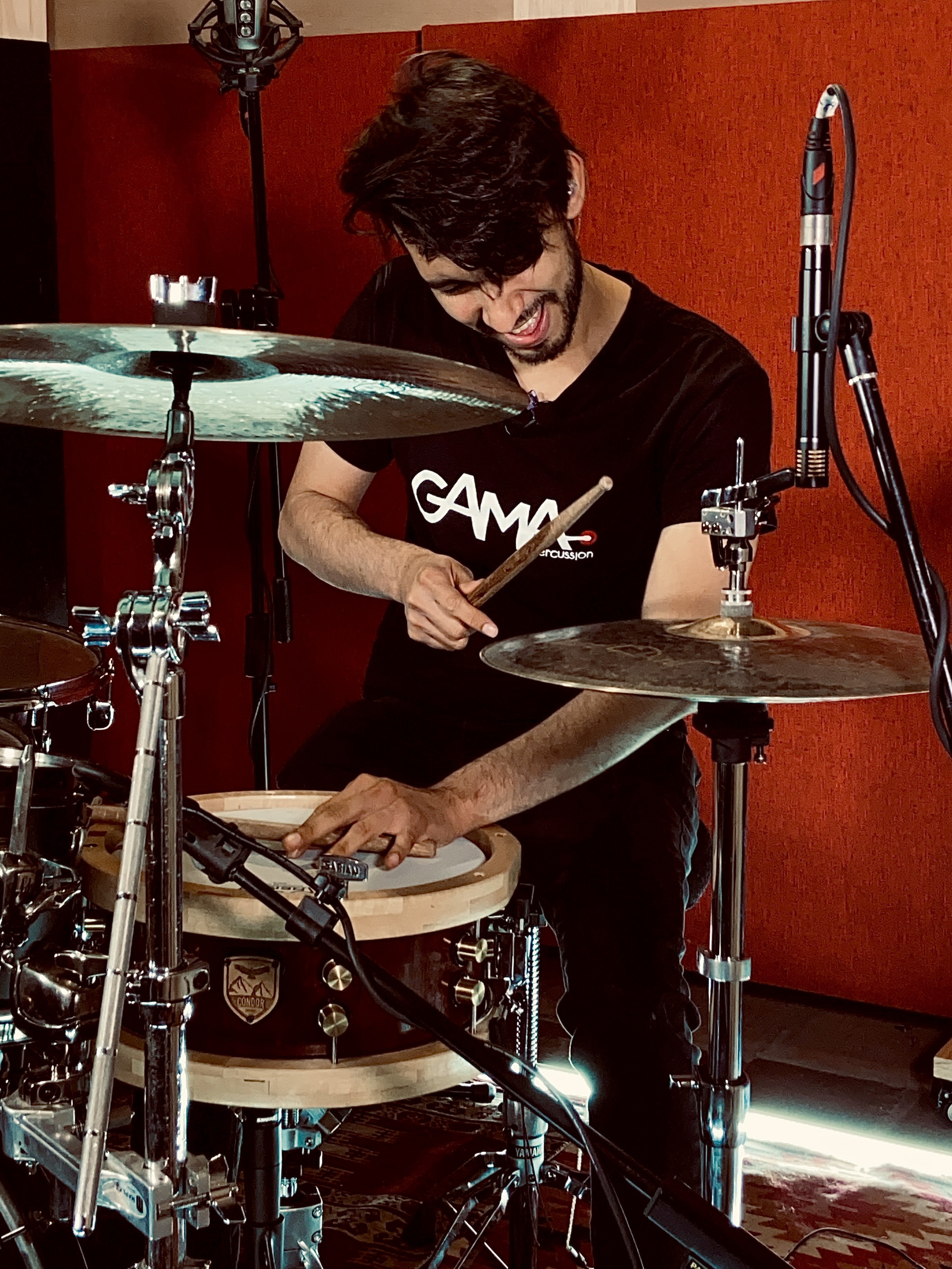 Drummer playing drum